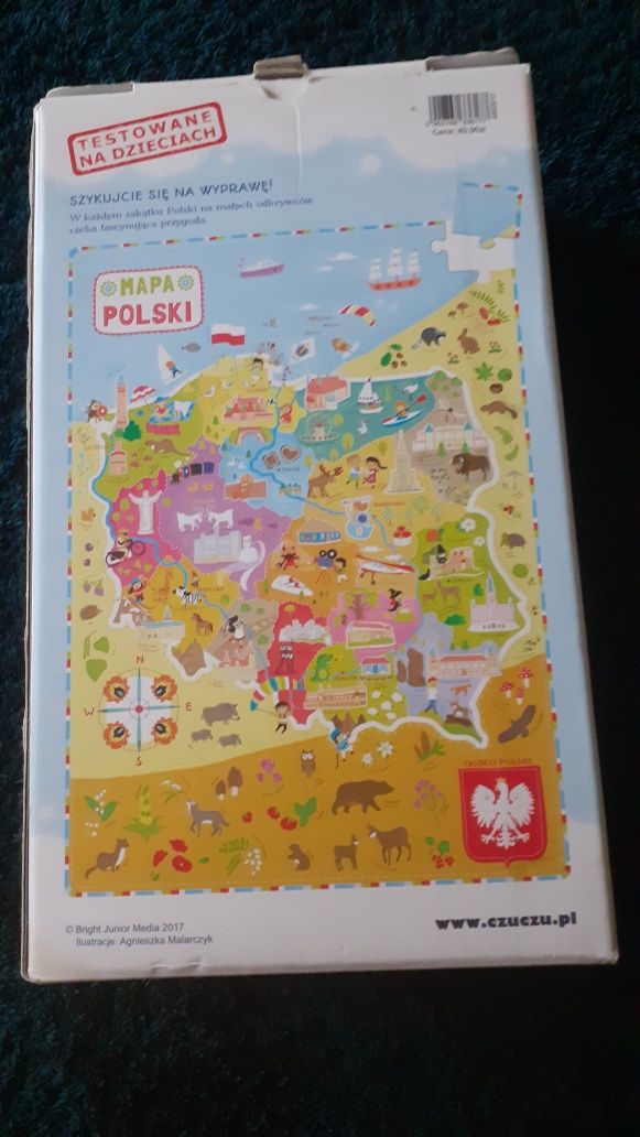 Puzzle Mapa Polski