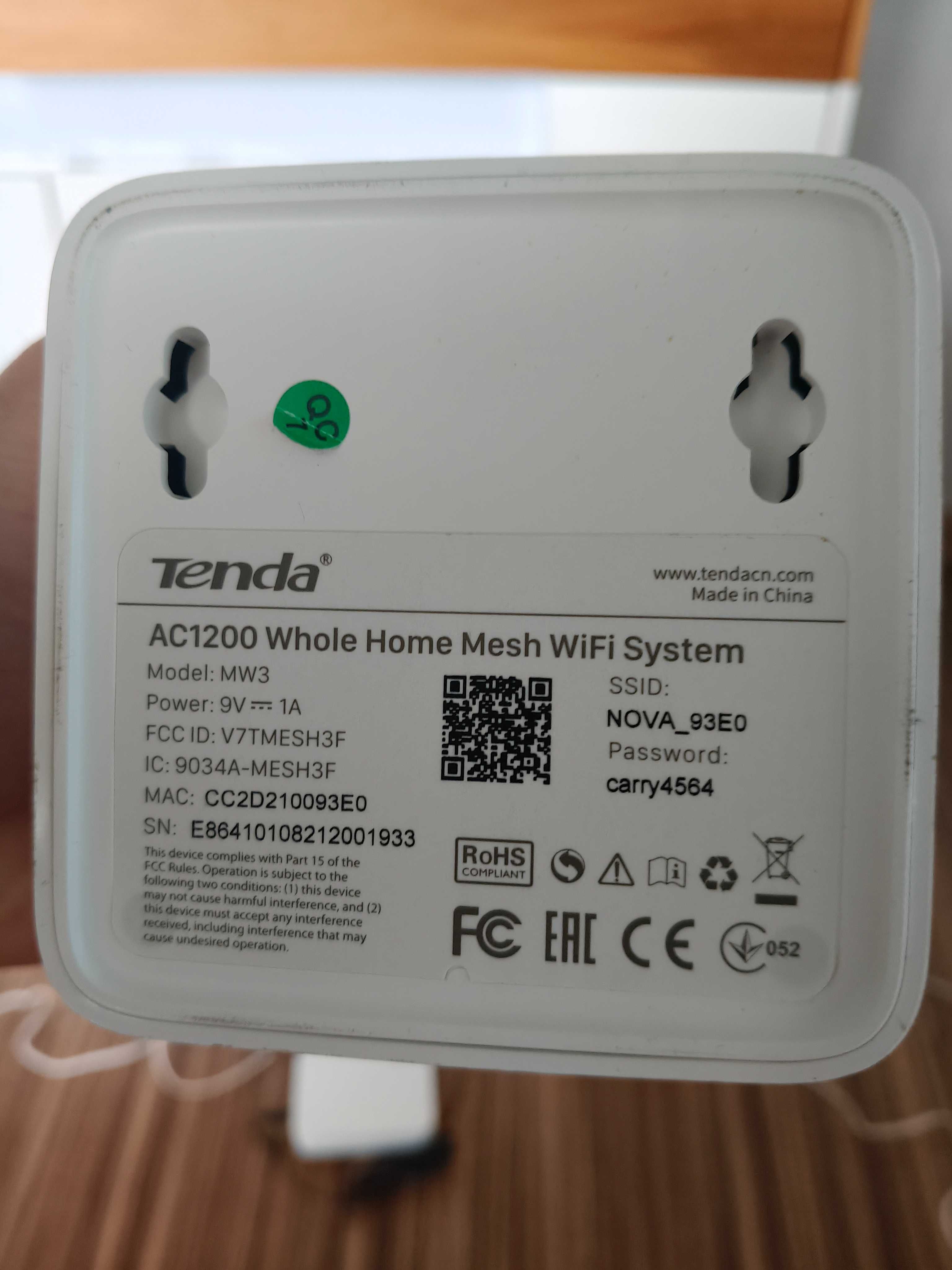 Wzmacniacz sygnału WiFi Mesh tenda Nova