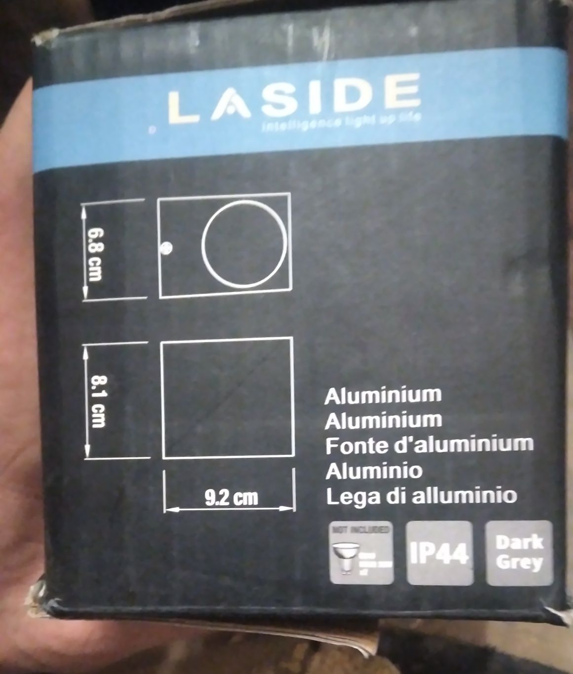 Zestaw dwóch stylowych  lamp  zewnętrznych LASIDE