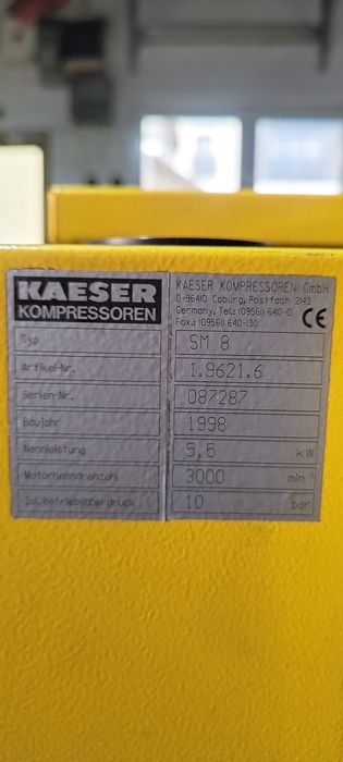 Sprężarka śrubowa Kaeser SM8 5.5 kw