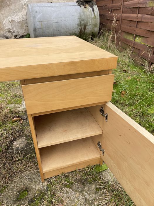 Ikea Malm biurko okleina brzoza 140 x 65 cm np na działkę