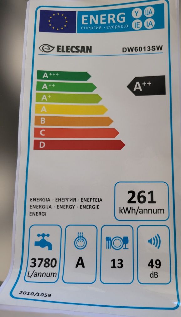 Oportunidade 245€ Máquina de lavar loiça elecsan A++