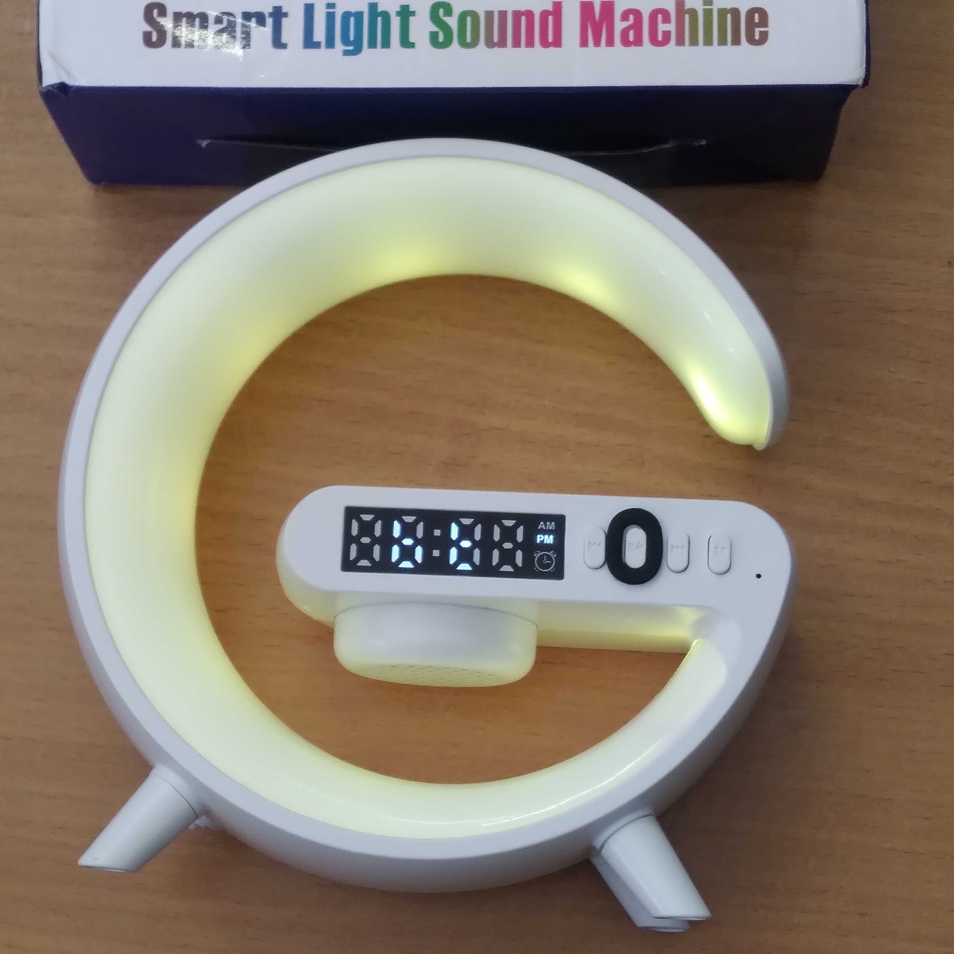 Lampka LED + zegarek + ładowarka telefonu Bluetooth / Polecam /
