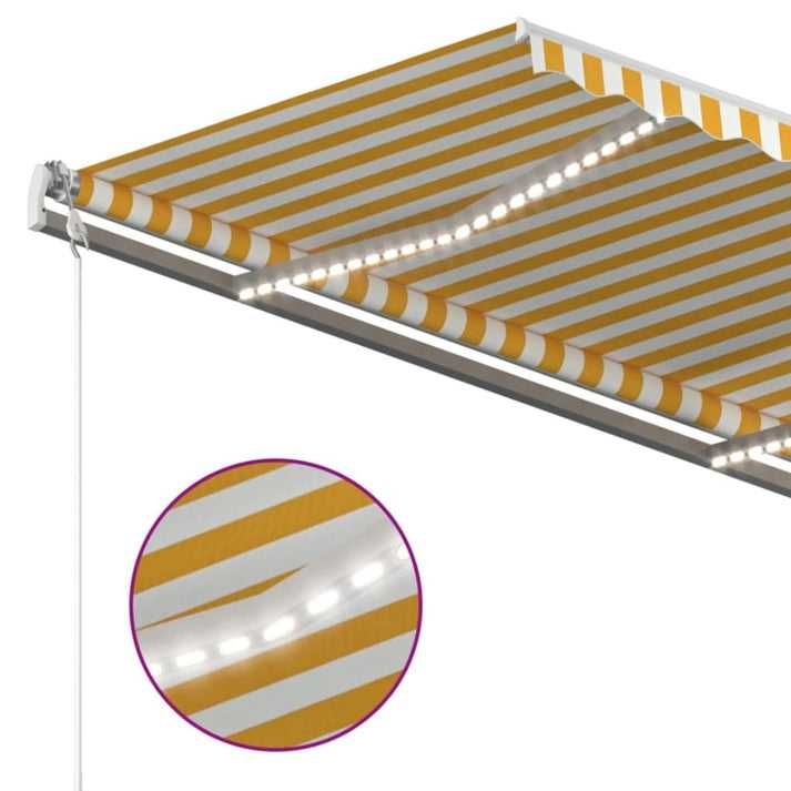 Toldo autom. LED e sensor de vento 450x300 cm - Leva-Me-Contigo