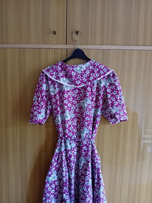 Śliczny szlafrok, cienki. Podomka. Bawełna. Vintage.