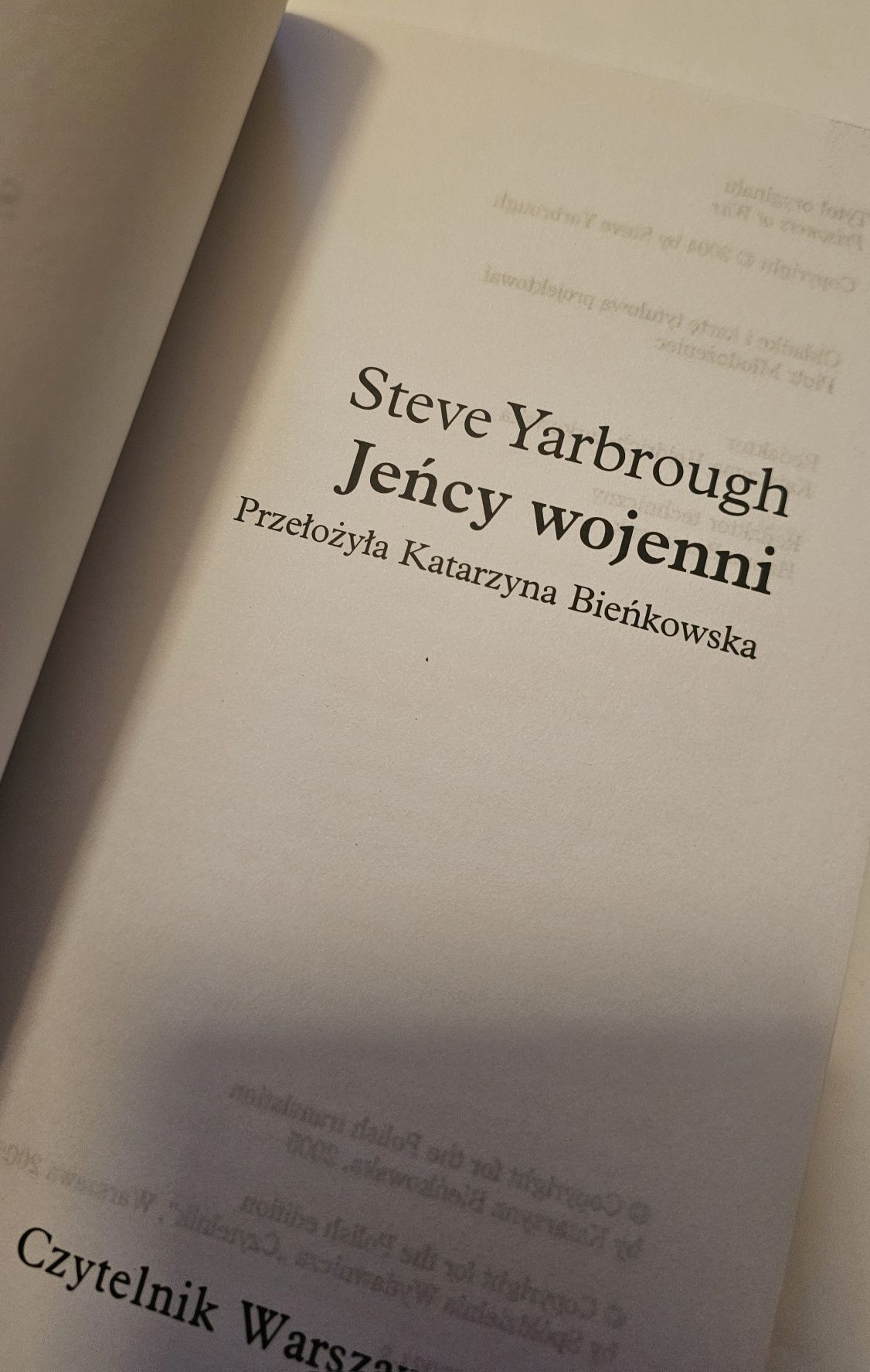 Jeńcy wojenni Steve Yarbrough książka