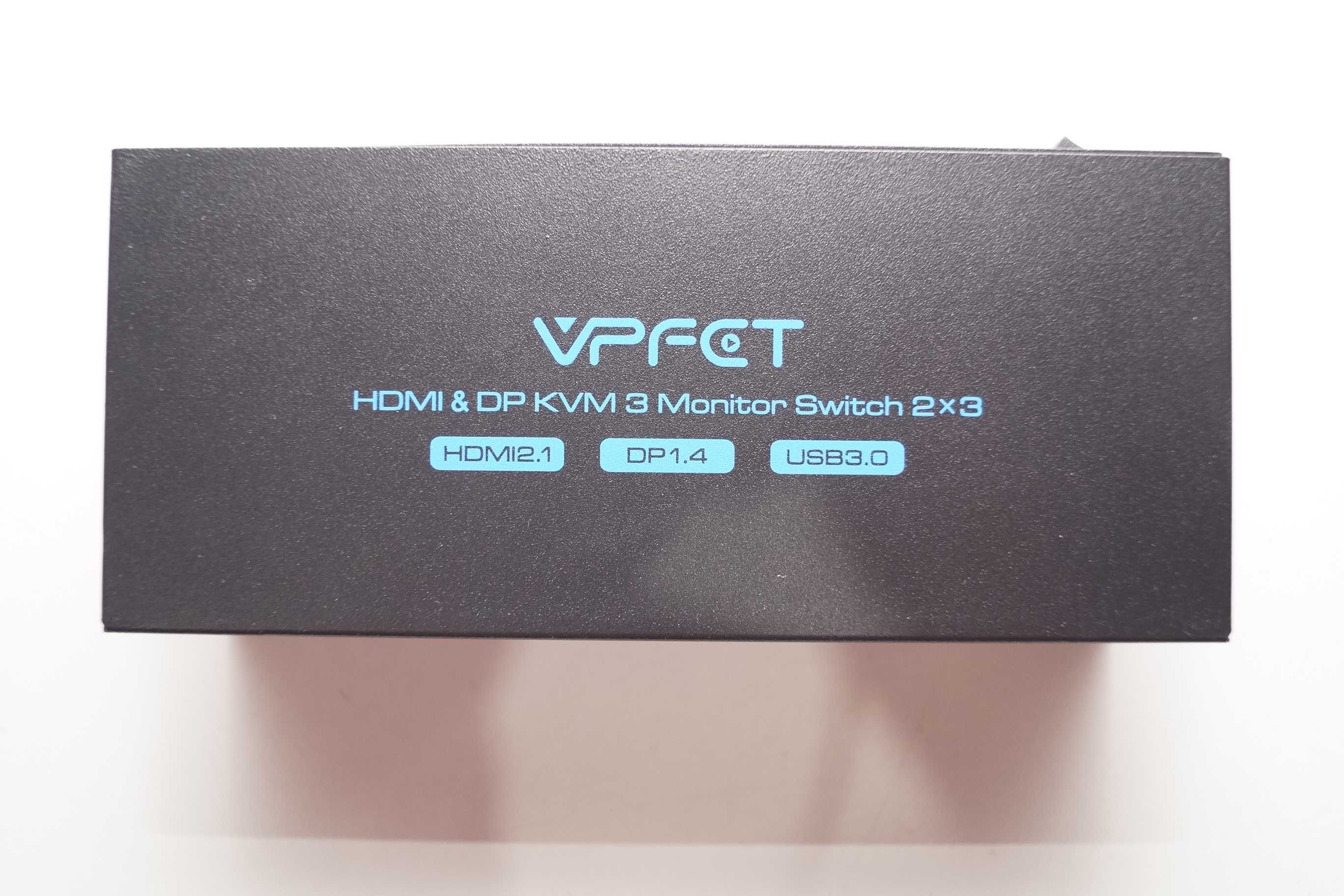 Przełącznik HDMI DP KVM 3 monitory Switch 2x3 VPFET VP-SW232 8K 60Hz
