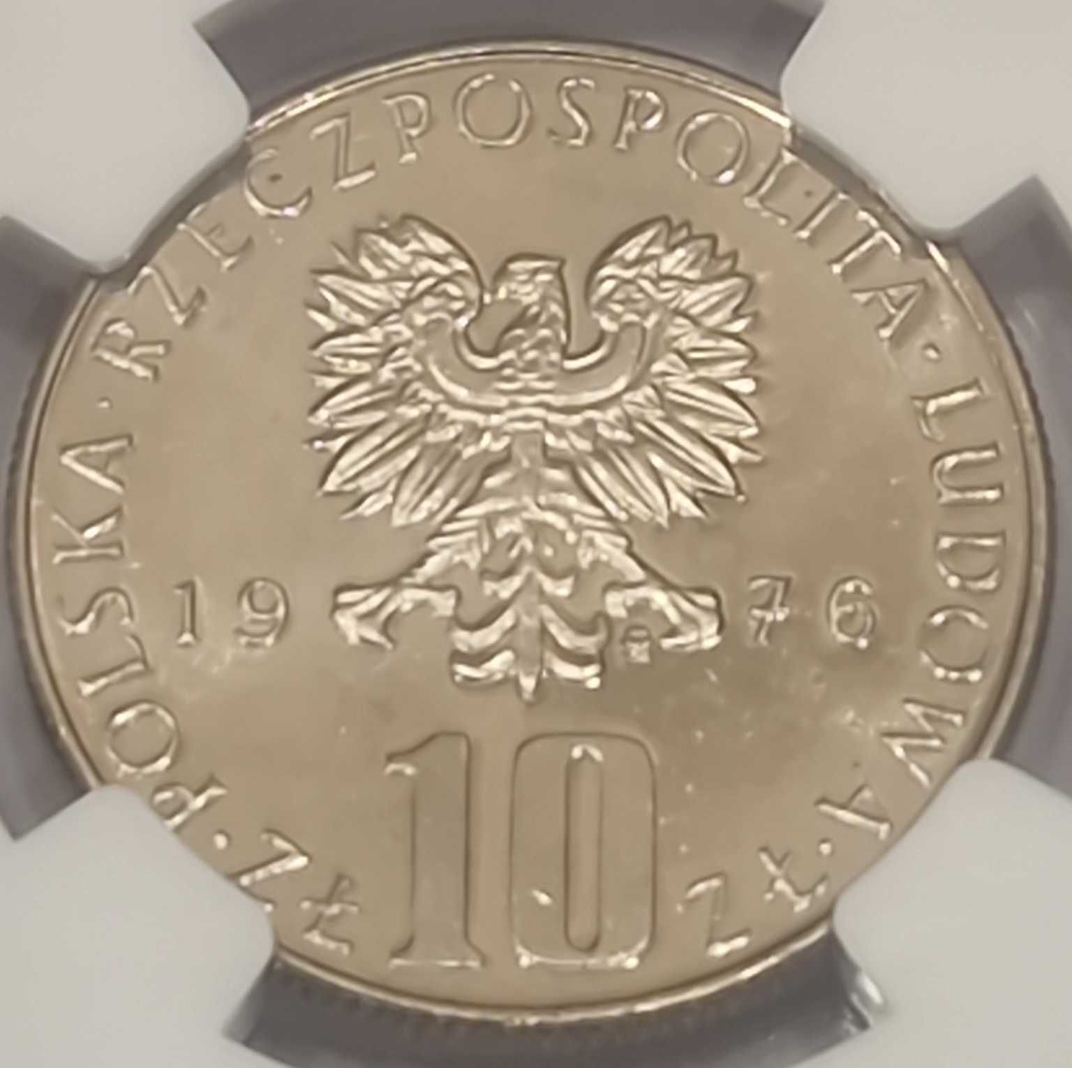 RRR 10 złotych 1976 Bolesław Prus PROOF LIKE Max Nota Świat