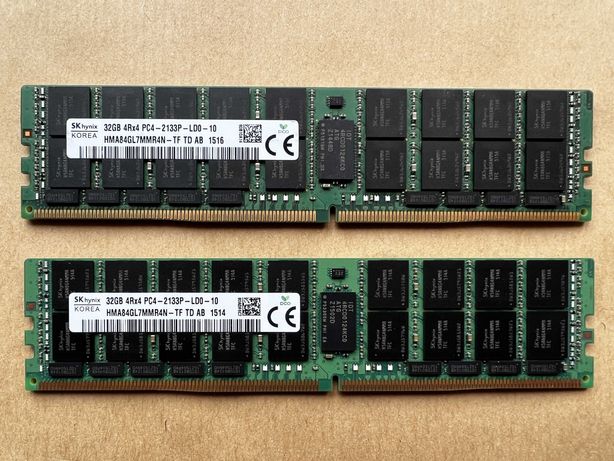 память серверная hynix 64GB (2 x 32GB) DDR4 RAM PC4-2133P ECC
