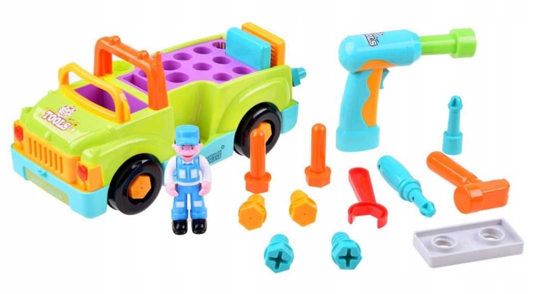 Auto do skręcania i rozkręcania mały mechanik autko NA PREZENT