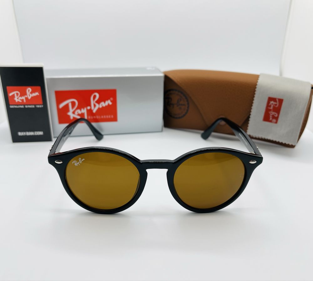 Солнцезащитные очки Ray Ban Highstreet 2180 Black-Brown 51мм стекло