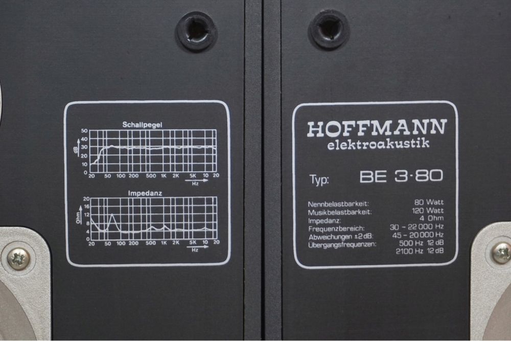 Колонки Hoffmann elektroakustik BE 3 80