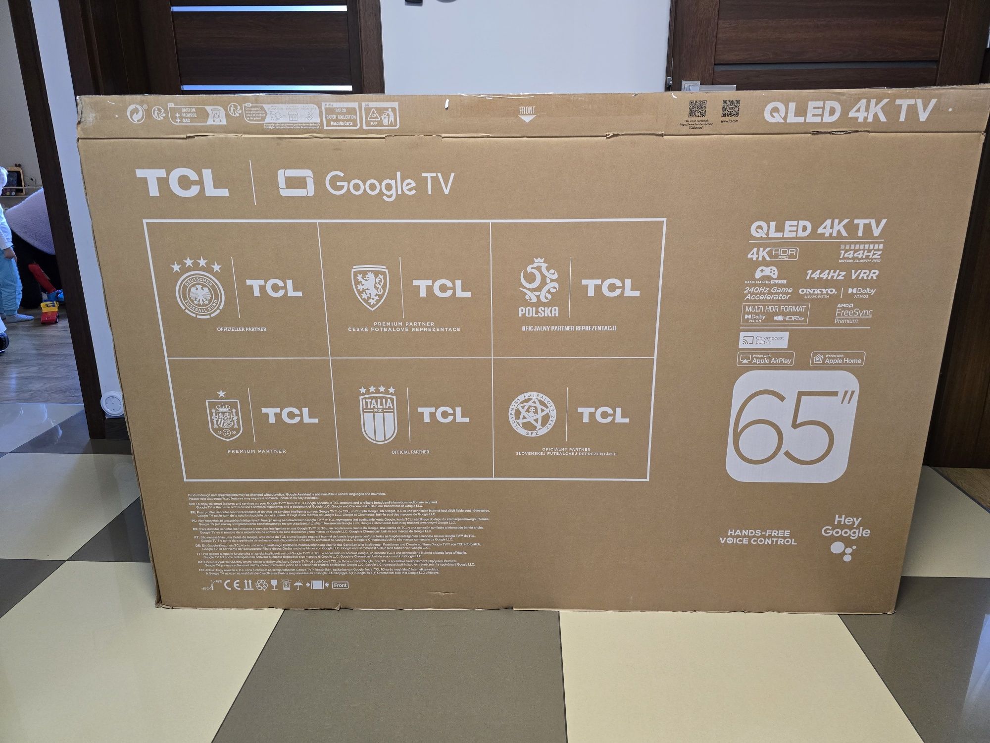 NOWY TELEWIZOR TCL 65cali QLED uszkodzona matryca