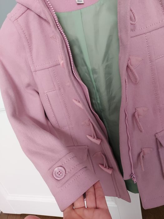 Ciepły płaszczyk Next roz 128cm