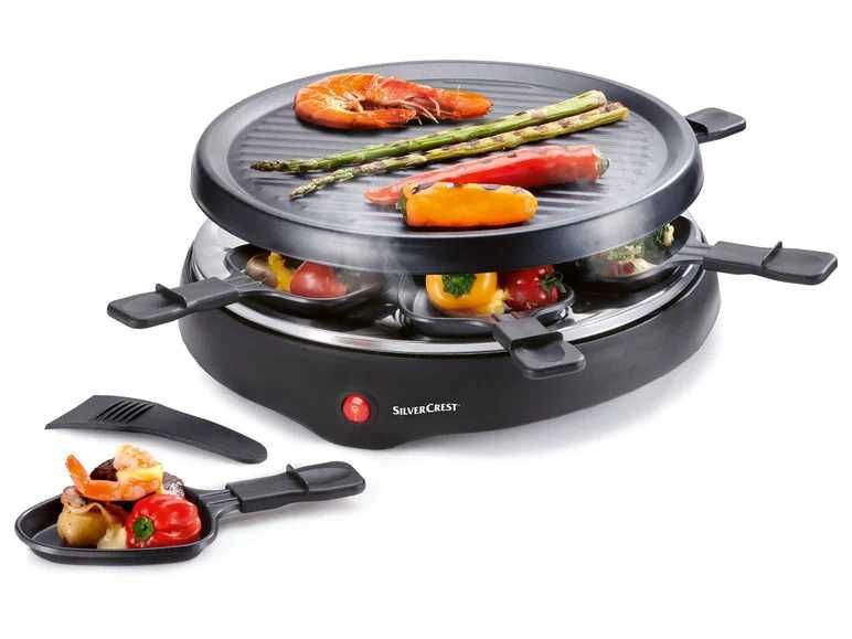 SILVERCREST® KITCHEN TOOLS Grill elektryczny raclette, 800 W, Ø 29 cm