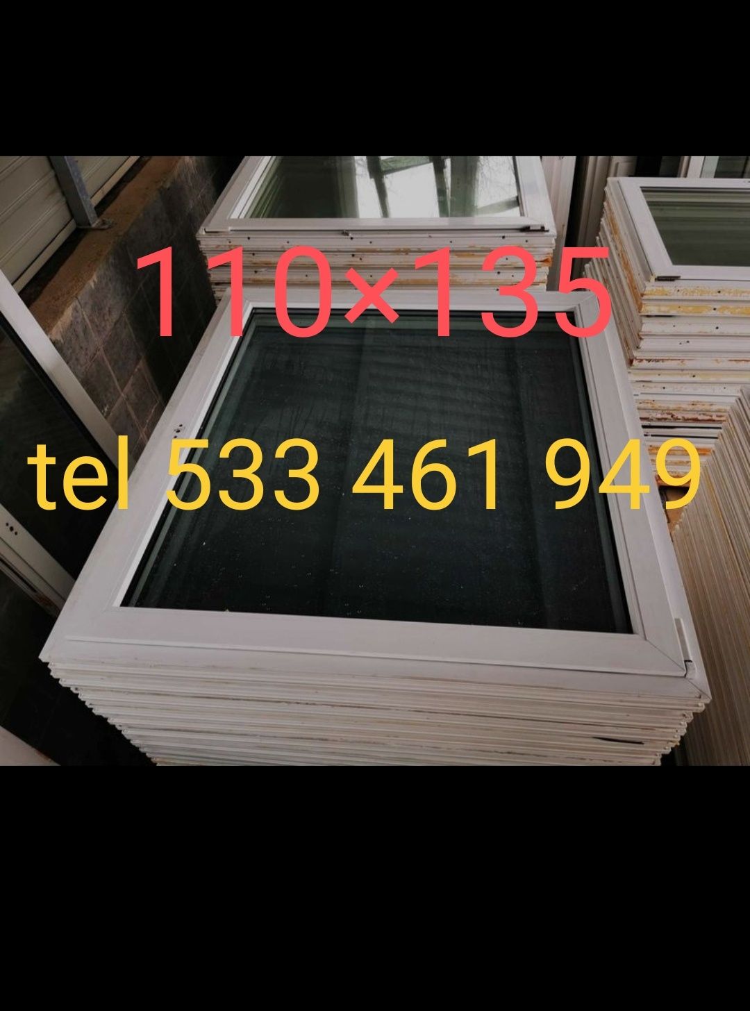 Sprzedam okna 110×135 mamy dużo wymiarów.