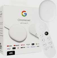 Chromecast 4K odtwarzacz multimedialny z aktywną  aplikacją smart Iptv