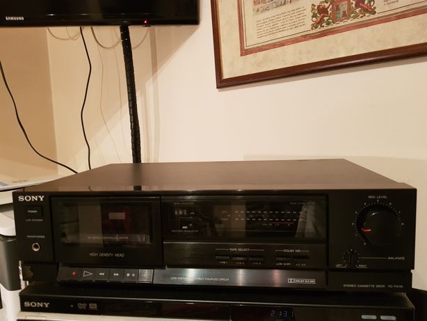 Sony TC - FX110, leitor e gravador cassetes de 1989