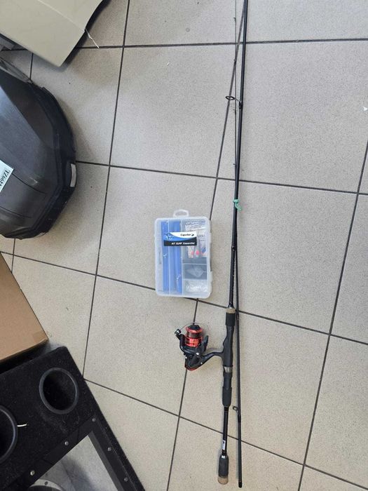 Wędka Crystal Perch Spin 220 + Kołowrotek + Akcesoriia