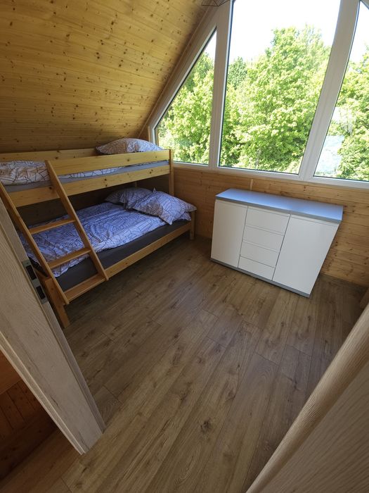 Domek nad jeziorem,JACUZZI I SAUNA,własna linia brzegowa