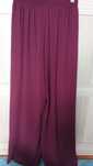 Spodnie letnie Forever 21 XS wide leg bordowe