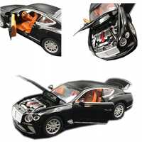 Model Samochód Bentley Continental Gt Metalowy Led Zabawka 1:22