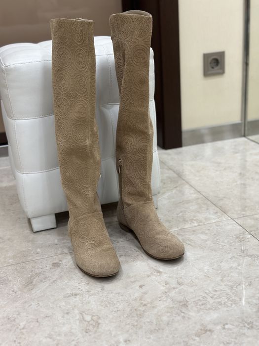 Сапоги Basconi ботфорты бежевые , р.39