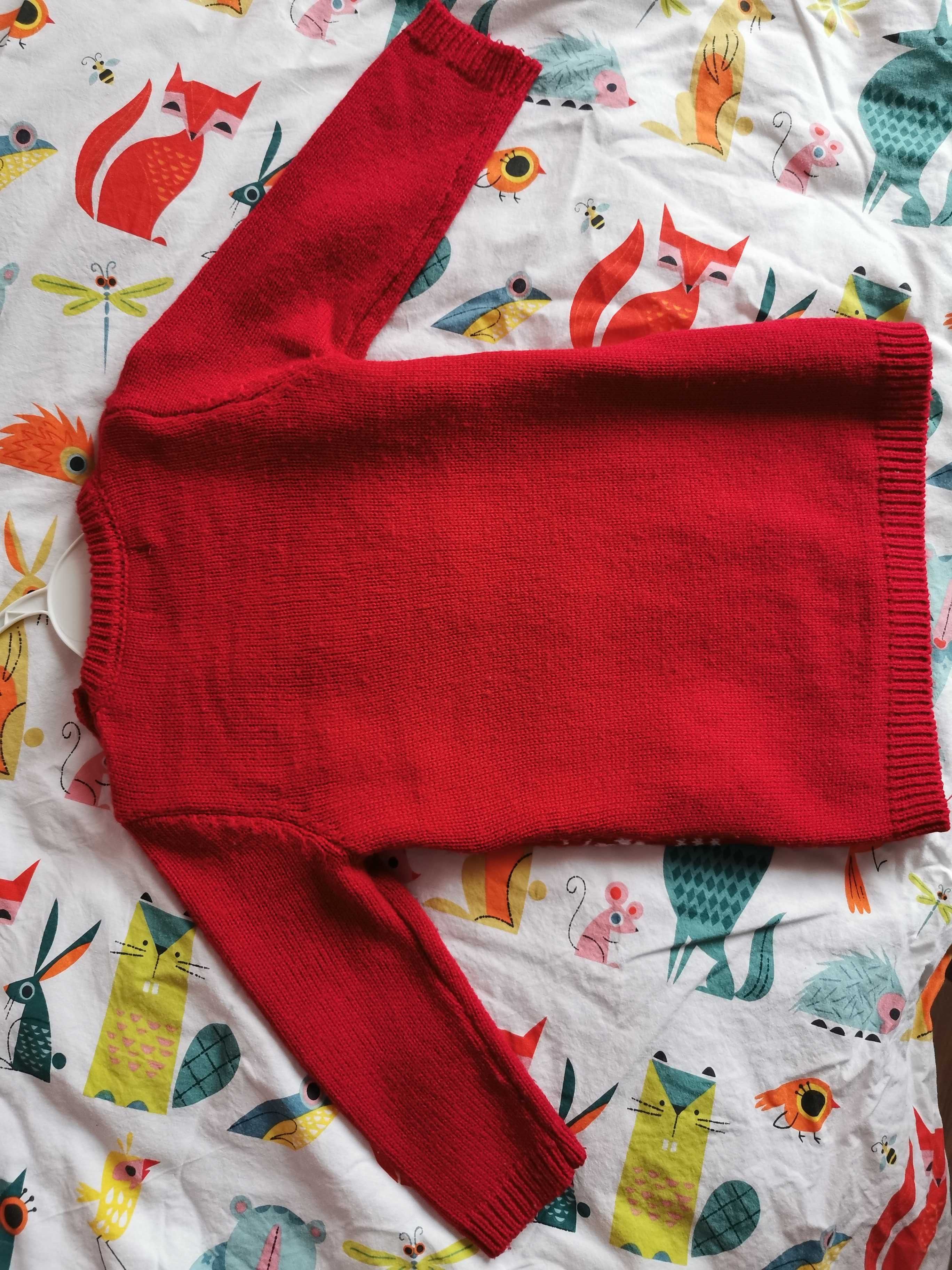 Sweter dla dziewczynki r. 80 Inextenso Święta/Boże Narodzenie