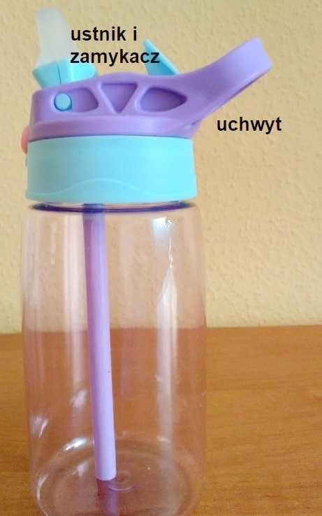 Butelka ze słomką 500 ml.