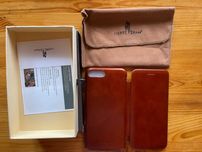 Futerał etui z klapką do Apple iPhone 7 plus brązowy PU leather EKO 7+