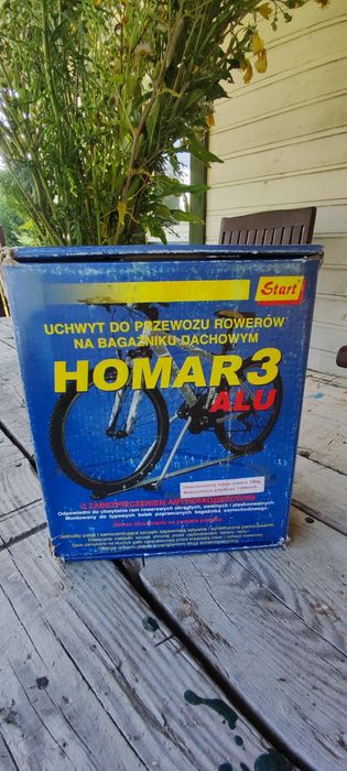 3x Bagażnik rowerowy na dach uchwyt Homar 3 Alu