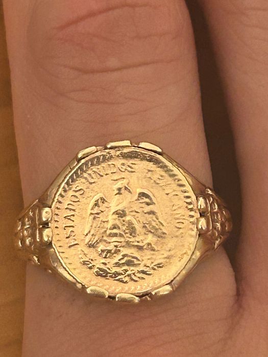 Anel de ouro 9 kl , tamanho 23