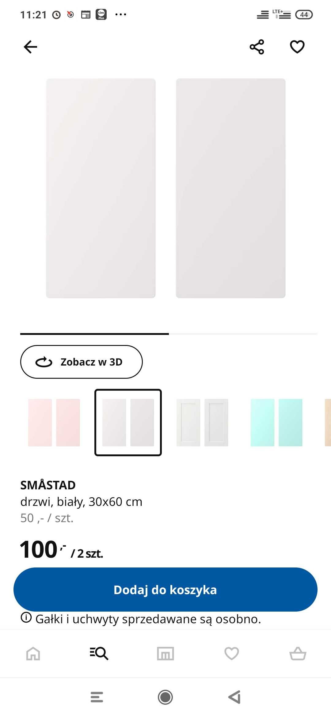 Drzwiczki Ikea Smastad biały 60x30 904.342.30