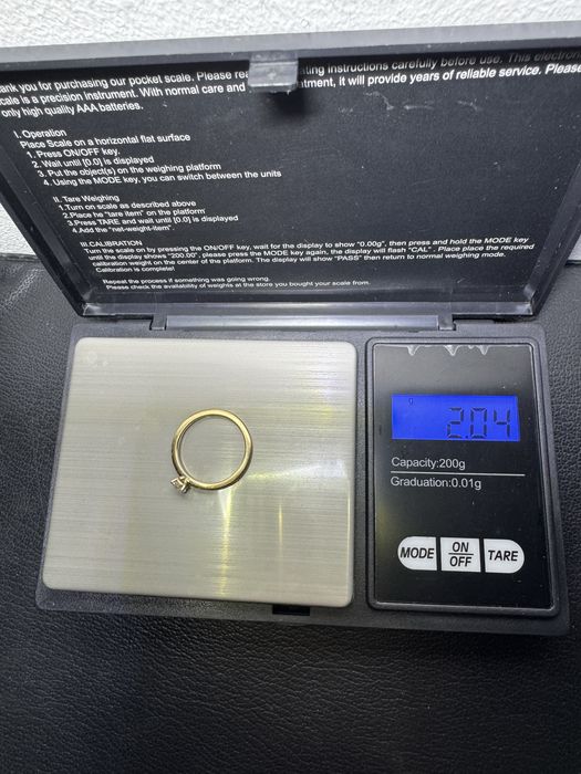 Золота каблучка Wempe One Promise з діамантом 0,25ct