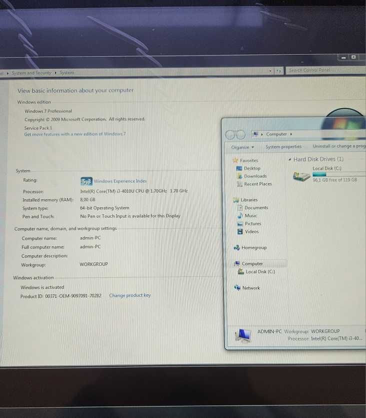 Komputer przemysłowy Advantech TPC-1780, PPC-4211W,  TPC-2140WP.