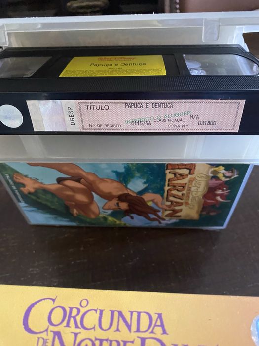 Cassetes originais Walt Disney VHS