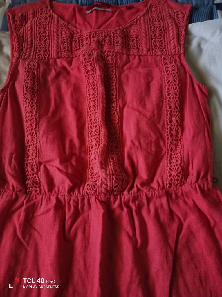 Vestido maravilhoso algodão linho