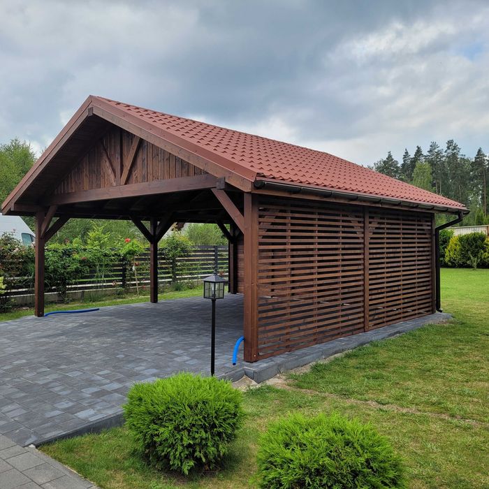 Wiata samochodowa , garażowa,  6x6m. Z MONTAŻEM