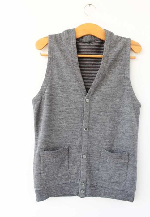 Wełniana kamizelka bezrękawnik Benetton vintage