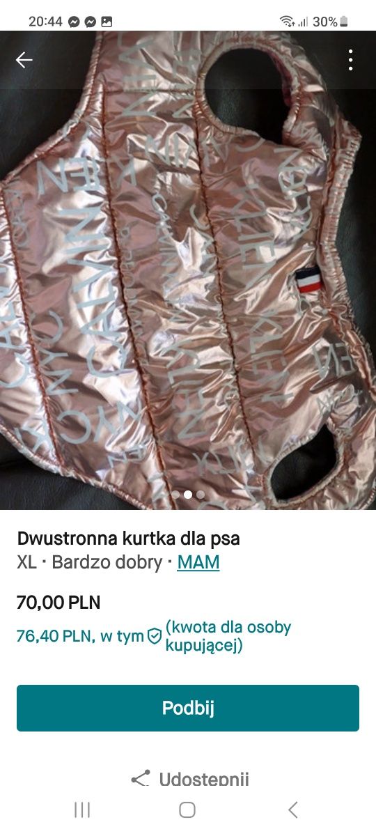 Kurtka kombinezon dla psa