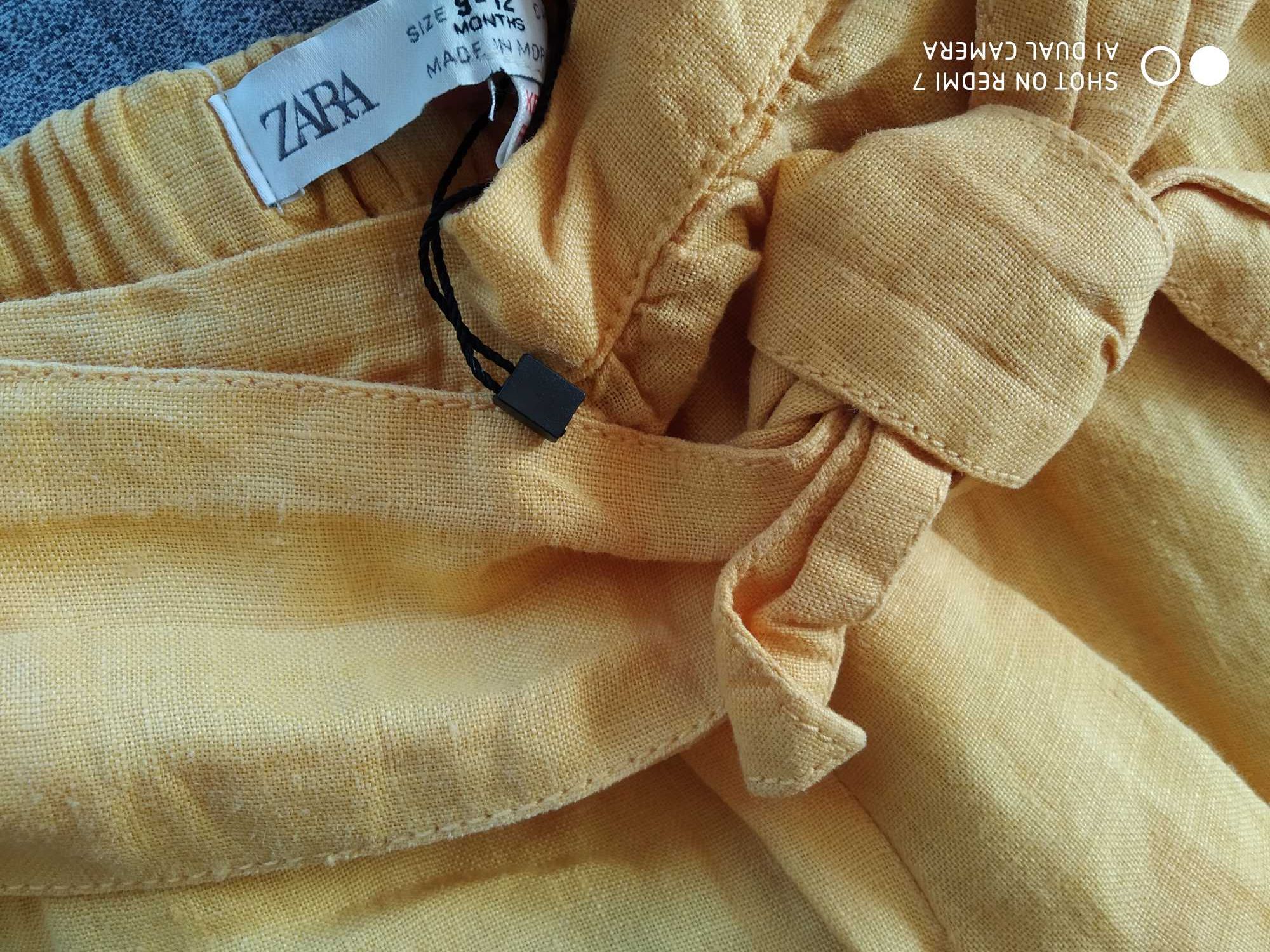 Szorty niemowlęce dla dziewczynki nowe rozm 80cm[9-12mies]Zara