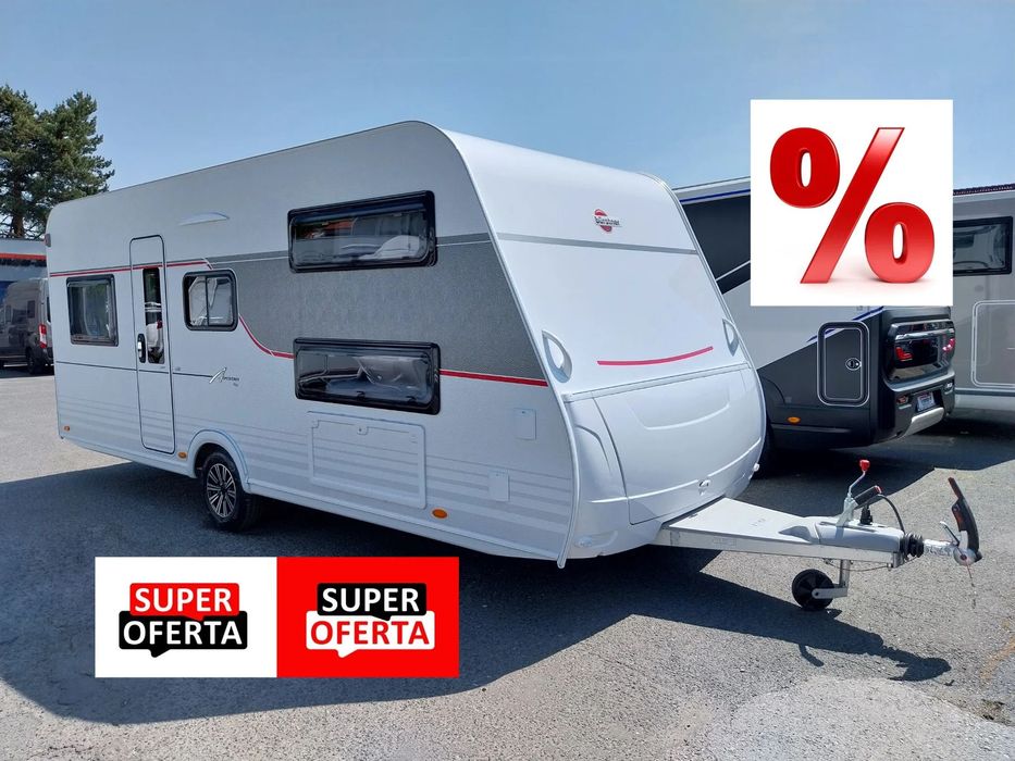 Burstner PRZYCZEPA KEMPINGOWA BURSTNER AVERSO PLUS 510 TK MODEL 2024  WYPRZEDAŻ! Najwyższy model! Bogata opcja! Łóżka piętrowe