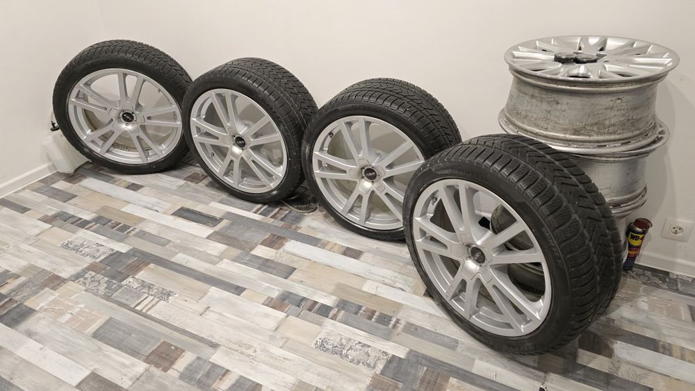 Koła: felgi AZEV 5x108 r19 opony Pirelli sottozero 3 ford jaguar volvo