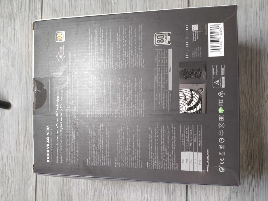 Zasilacz Tacens RADIX VII AG 700M 700 W 80 PLUS Silver