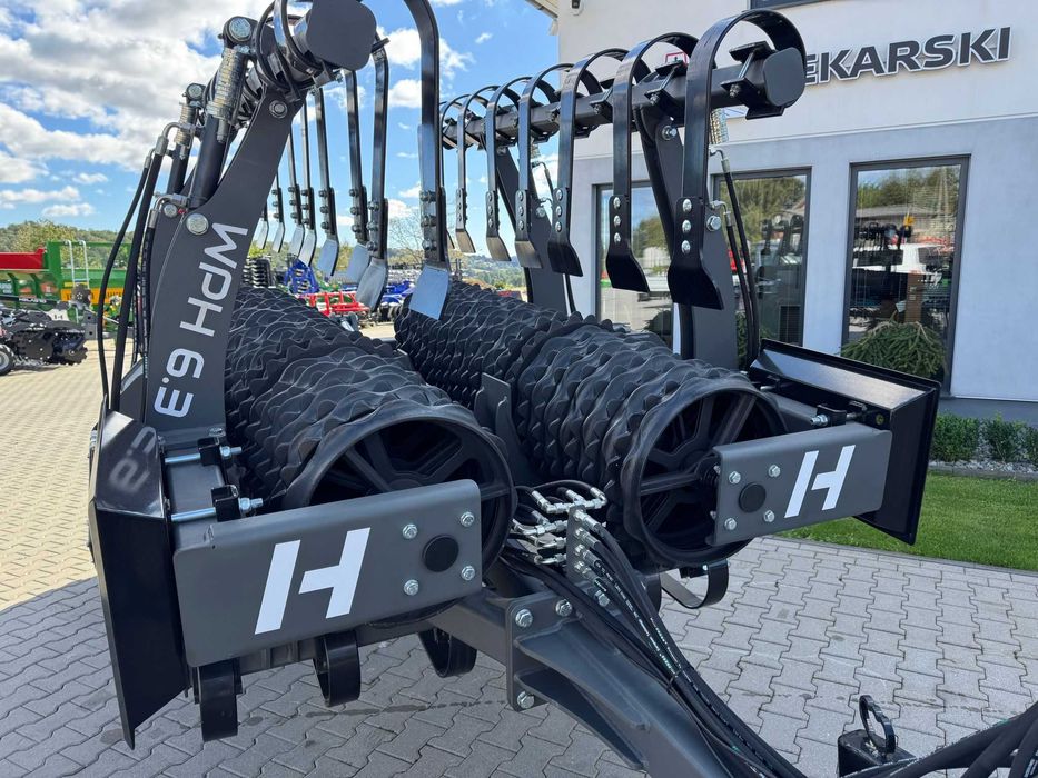 Wały posiewne Helagro 6,3 m / 530 mm + włóka hydrauliczna
