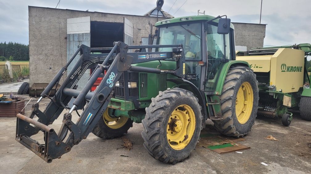 John deere 6400 tur trima. Po remoncie skrzyni