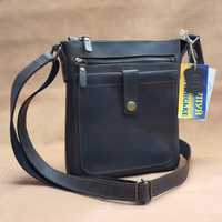 Мужская кожаная сумка планшет GS ПЛ 001 коричневая
