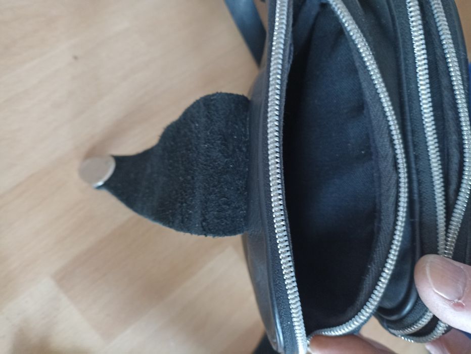 Męska skórzana saszetka na ramię