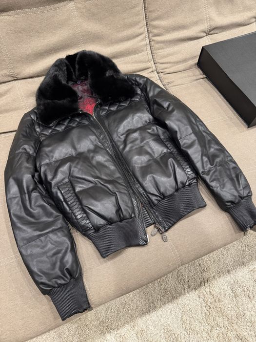 Оригинальная зимняя куртка из питона мужская ANGELO GAIASSO, Италия