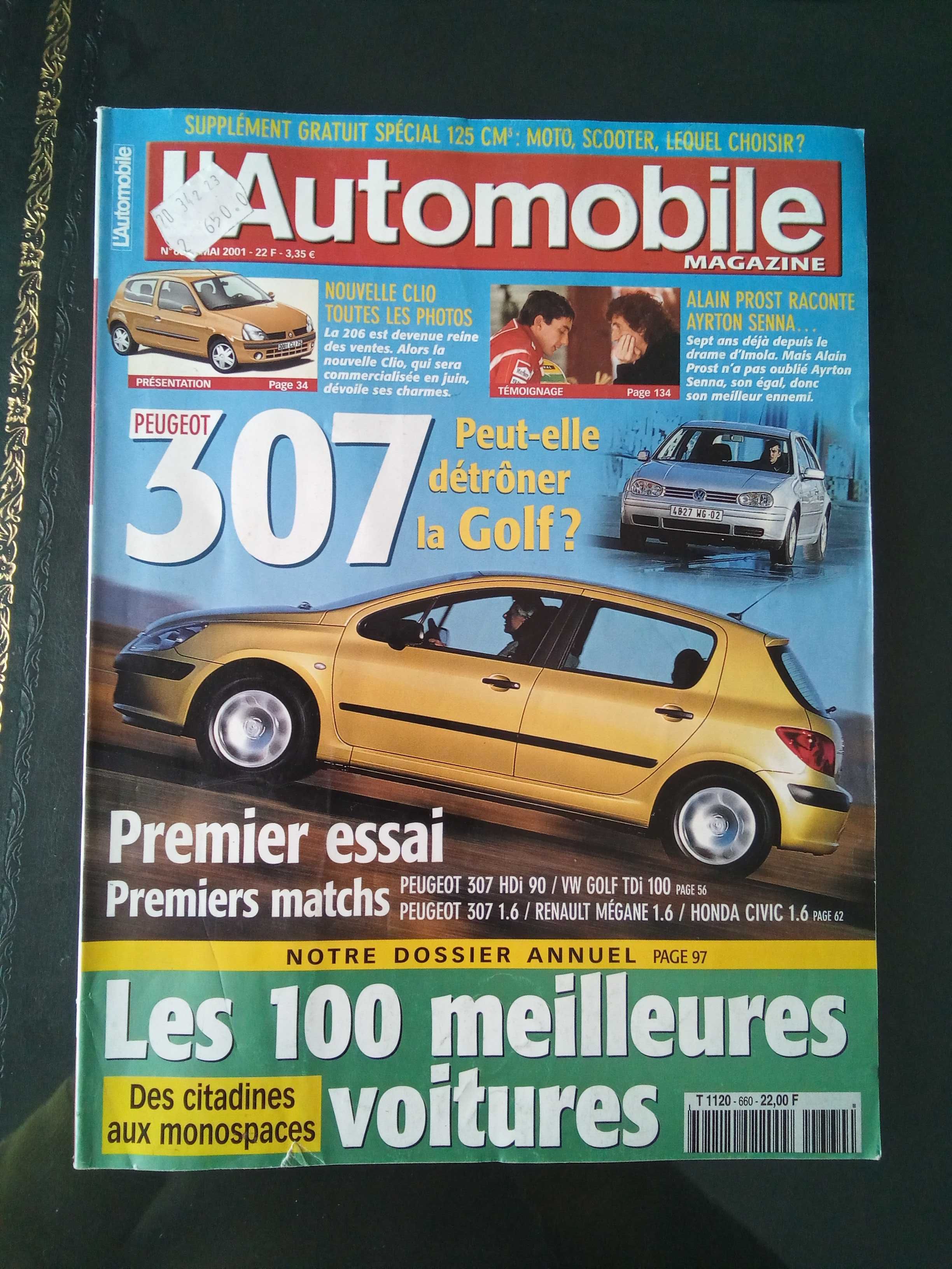 Coleção de revistas l'automobile de 1970 a 1991